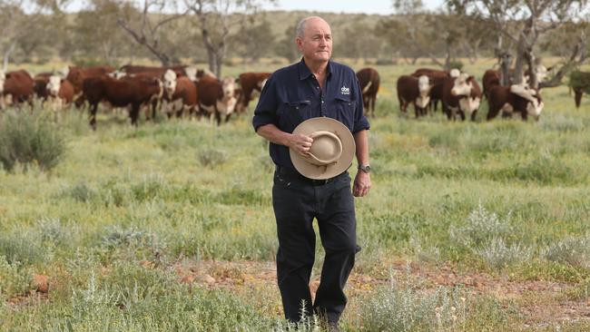 Organic Beef grazier David Brook at Adria Downs. Lyndon Mechielsen/The Australian