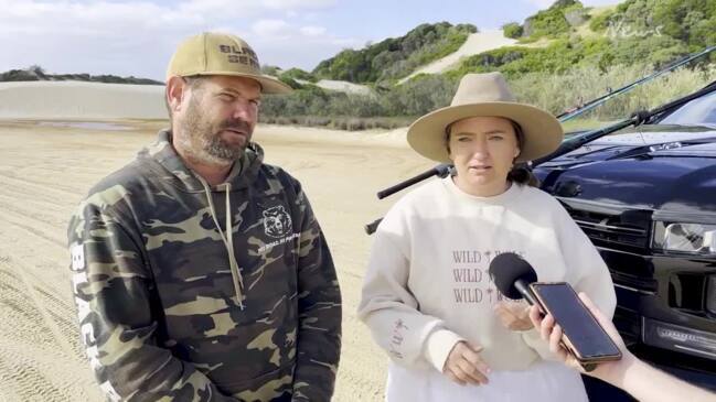 Couple who rescued woman during dingo attack on K'gari speak