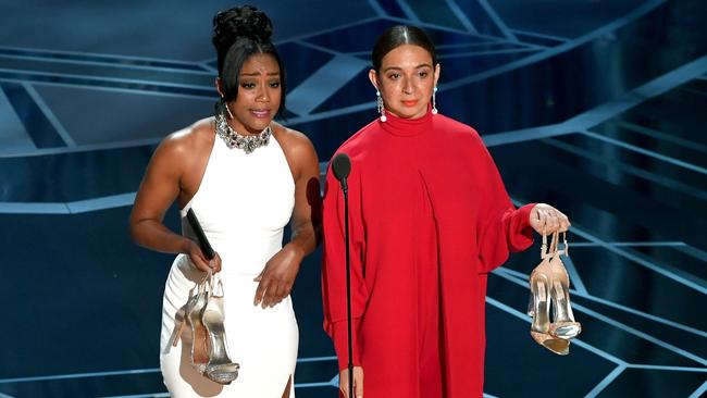 Tiffany Haddish and Maya Rudolph. Picture: Getty