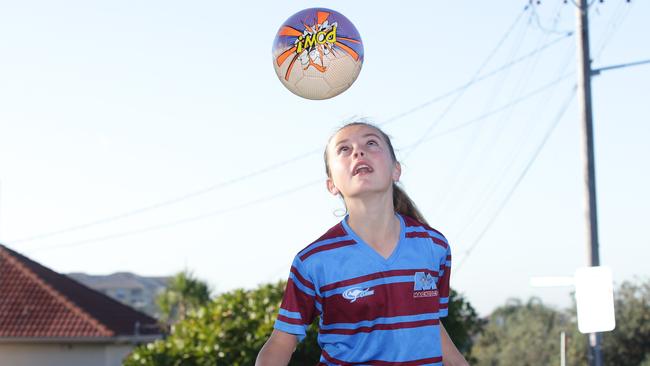 Olivia Mitchell is in year 6 and has just been selected for the NSW PSSA soccer team to represent our state at the national championships in Perth in August. Picture: Craig Wilson
