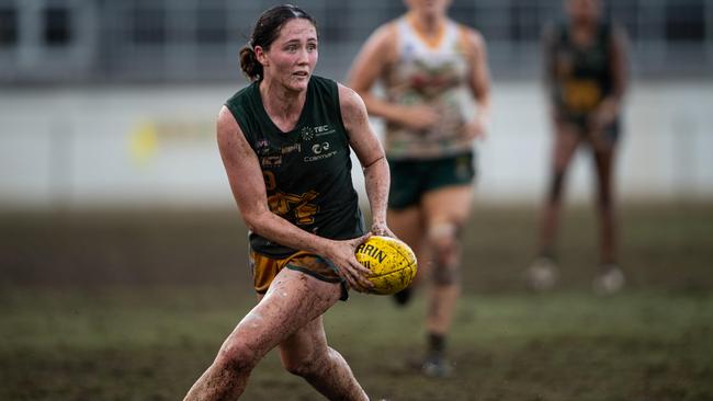 Billie Byers in the 2023-24 NTFL Women's Grand Final between PINT and St Mary's. Picture: Pema Tamang Pakhrin