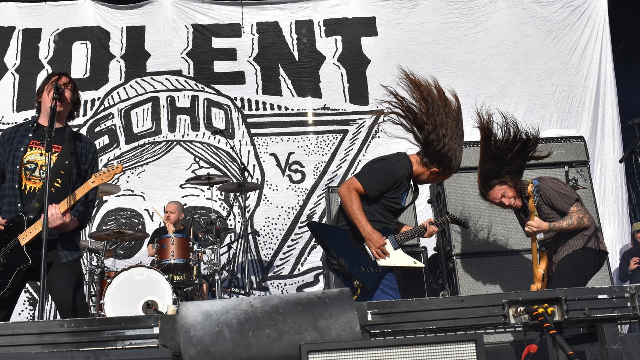 Rock band Violent Soho are predicted to take out the top spot. Picture: Kiel Egging