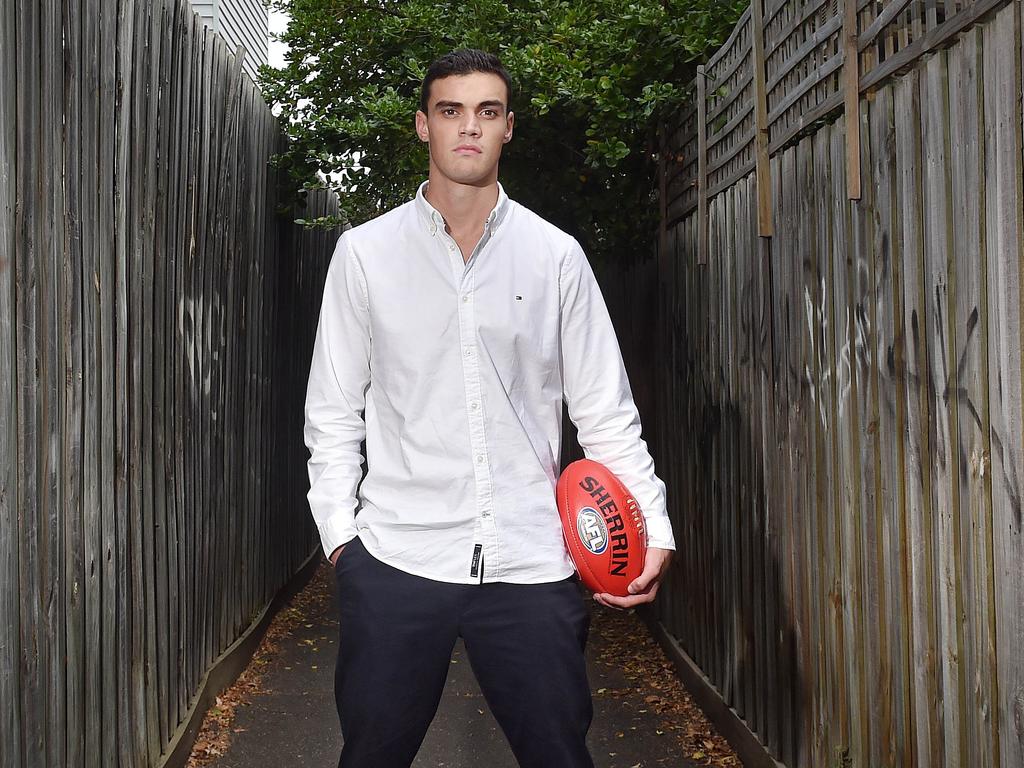 Bines’ life was changed forever in a routine footy act. Picture: NCA NewsWire