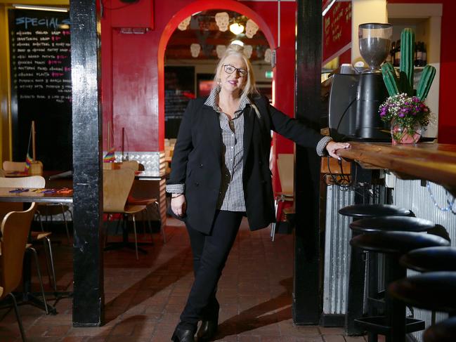 Julie Hardy has run Mexican Graffiti for 15 years and is selling the restaurant. She's the second owner in 37 years. Picture: Alison Wynd