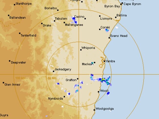 Moderate rainfall means a flood watch has been issued for the Wilson and Richmond Rivers from Friday. Picture: BOM NSW.