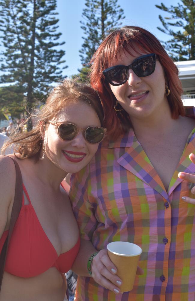 Tara Venturini and Brooke Corrick at the 2022 Caloundra Music Festival. Photo: Elizabeth Neil