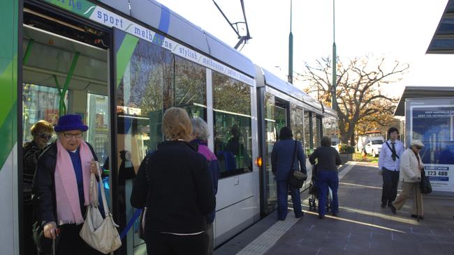 The incident unfolded on a 109 tram travelling on Elgar Rd in Box Hill.