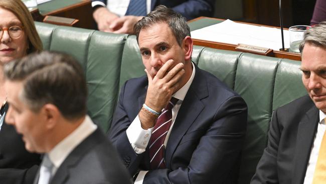 Jim Chalmers during Question Time at Parliament House in Canberra. Picture: Martin Ollman/NewsWire