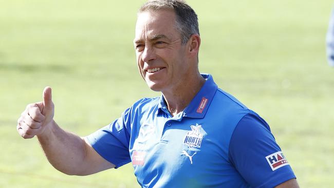 Alastair Clarkson will make his long-awaited appearance at North Melbourne on Wednesday.