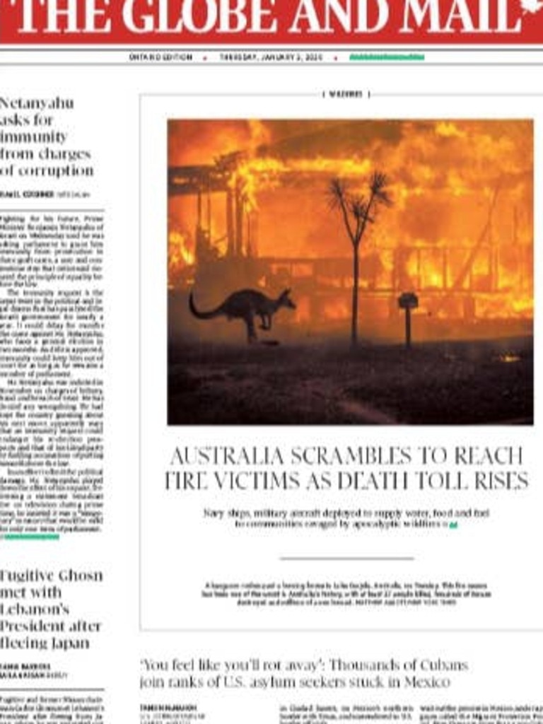 How Global Media Is Responding To The Australian Bushfires Herald Sun