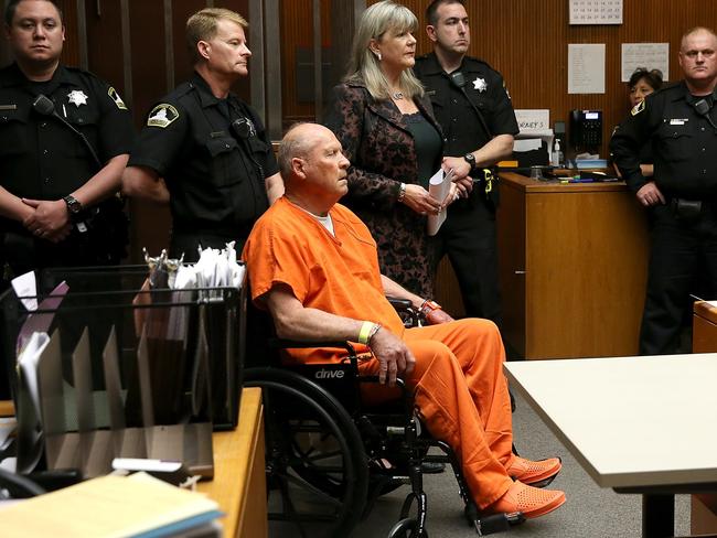 Joe DeAngelo, the suspected Golden State Killer appears in court for his arraignment. Picture: Justin Sullivan.