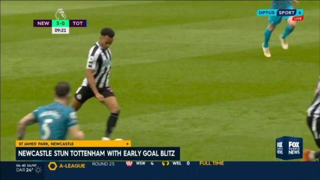 Newcastle stun Spurs with 6 goal blitz