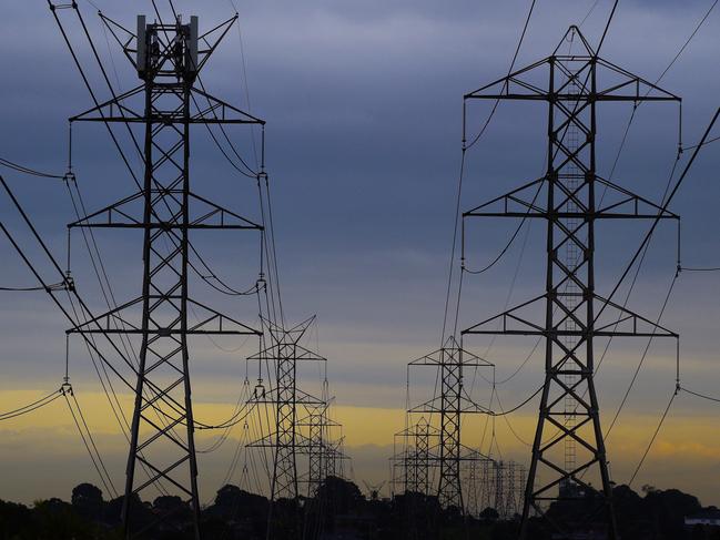 The actual culprit for economy-smashing hikes in electricity prices is Labor’s obsession with Net Zero and the massive burden of the rollout of transmission lines connecting taxpayer-subsidised wind and solar factories to a shaky grid. Picture: NewsWire/Andrew Henshaw