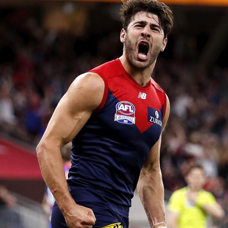 Melbourne star and Norm Smith medallist Christian Petracca. (Photo by Dylan Burns/AFL Photos via Getty Images)