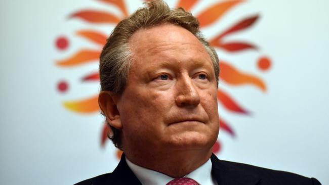 Andrew 'Twiggy' Forrest has received another monster dividend at Fortescue posted a record profit. Picture: AAP