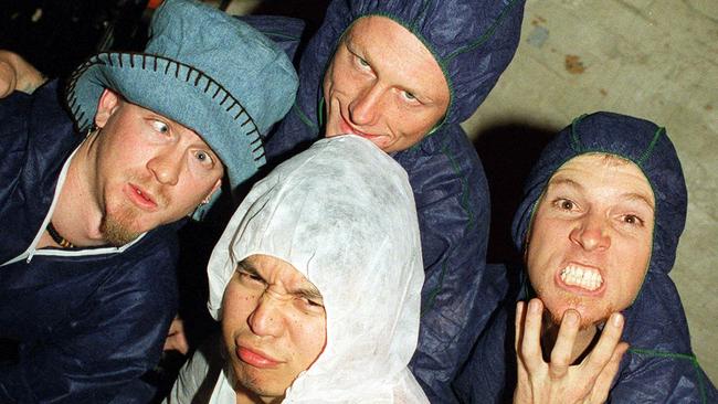 Band Glockenspiel at The Zoo in 2002. Picture: Steve Pohlner