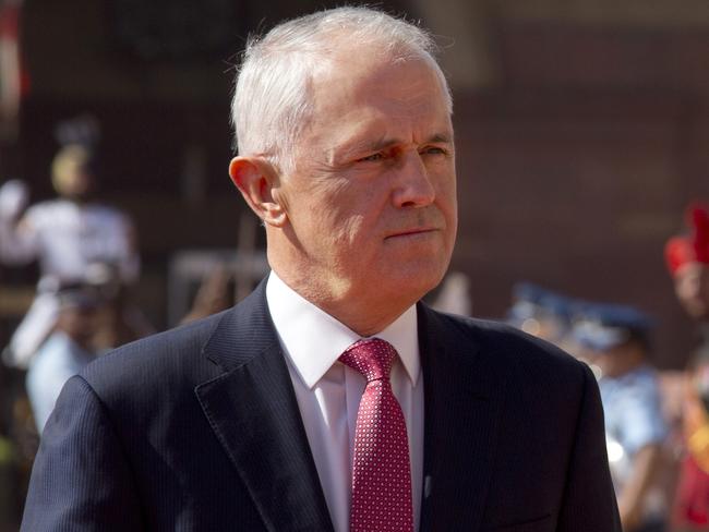 Prime Minister Malcolm Turnbull. Picture: AP Photo/Manish Swarup