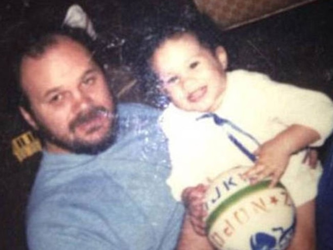 Meghan Markle with her father Thomas when she was a child. Picture: Instagram