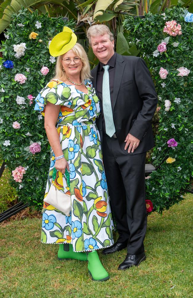 Susie and Brett Garmeister. IEquine Toowoomba Weetwood Raceday - Clifford Park Saturday September 28, 2024 Picture: Bev Lacey