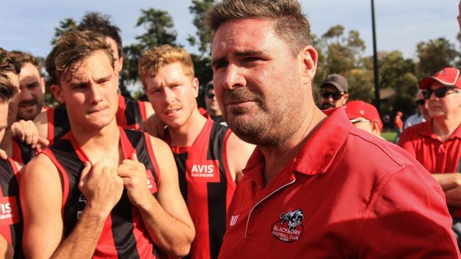 Blackburn coach Brendan Allen. Picture: Davis Harrigan