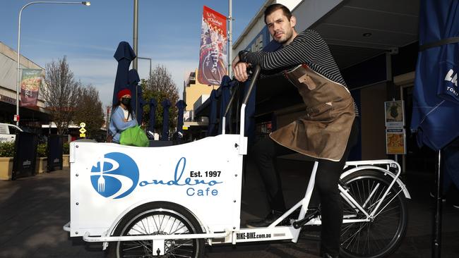 Almir Dizdaric, 36, co-owner of Bondeno cafe, which has operated in Fairfield since 1997. Picture: Chris Pavlich