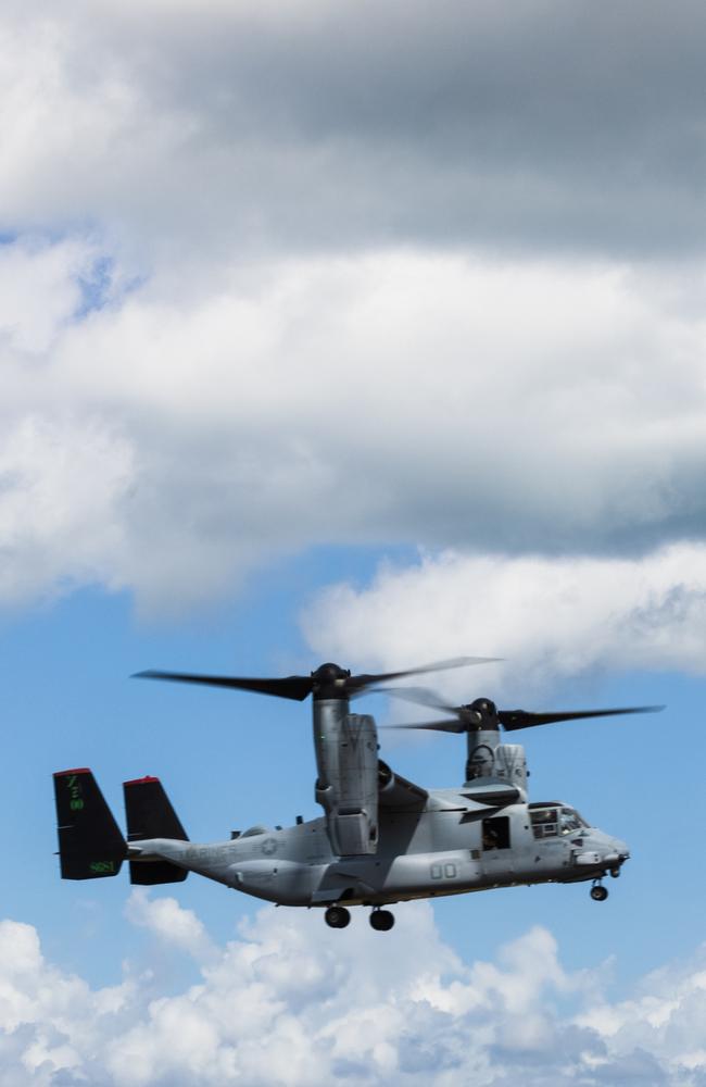 The port is hosting Ospreys during Exercise Pitch Black.