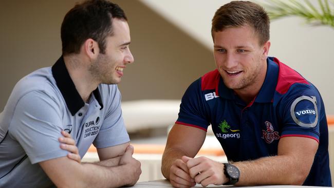 RUPA boss Ross Xenos with James Tuttle. Picture: Gregg Porteous