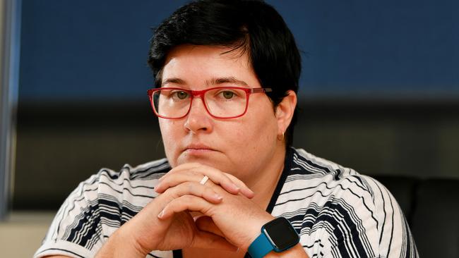 Ainslie Burgess was stalked by a group of kids at a shopping centre who stole her wallet straight out of her hands. Picture: Alix Sweeney