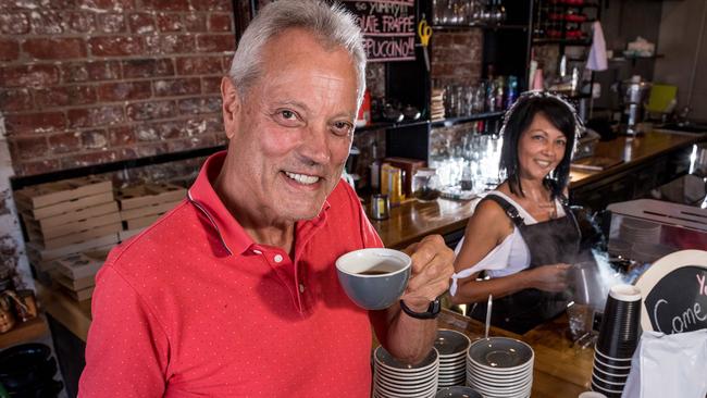 Jon Martin has moved to Sandringham to be close to family but also because of the suburb's great coffee shops. Picture: Jake Nowakowski