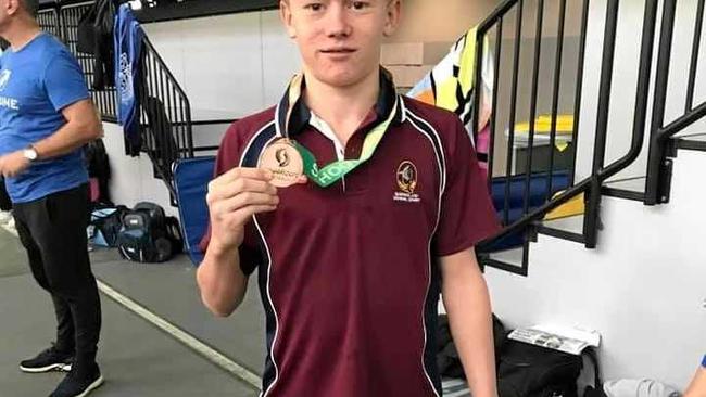 Lachlan Kuss won bronze in the 100m butterfly in Melbourne. Picture: CONTRIBUTED