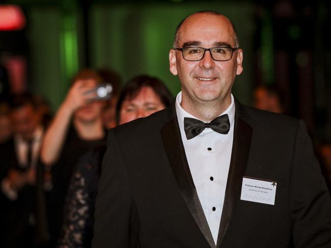 Professor Michael Breadmore heading up on stage at the Australian Museum Eureka Prizes 2019. Picture: Salty Dingo.