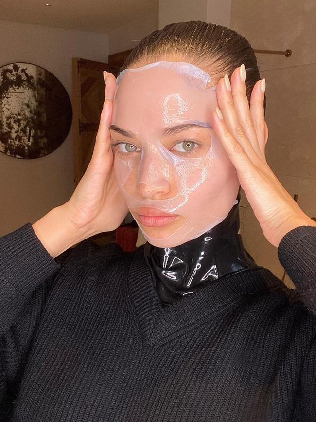 The London-based Australian model shared skincare tips on social media.