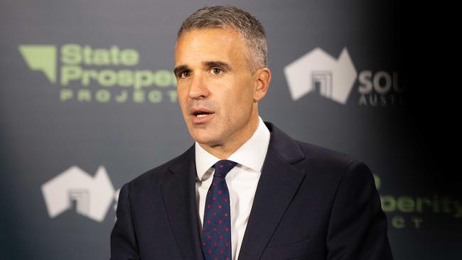 ADELAIDE/ KAURNA YARTA, AUSTRALIA - NewsWire Photos FEBRUARY 22, 2024: Premier Peter Malinauskas announces a financial commitment to progress plans for Northern Water. Picture: NCA NewsWire / Morgan Sette