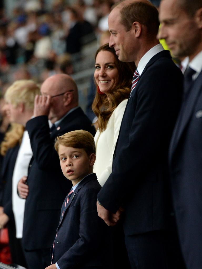 The Cambridges will need to decide whether young Prince George is ready to go to boarding school. Picture: Eamonn McCormack – UEFA/UEFA via Getty Images.