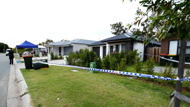 A crime scene has been established after a body was found during a welfare check to 10A and 10B Pierro Street, Logan Reserve Saturday 17th December 2022  Picture David Clark