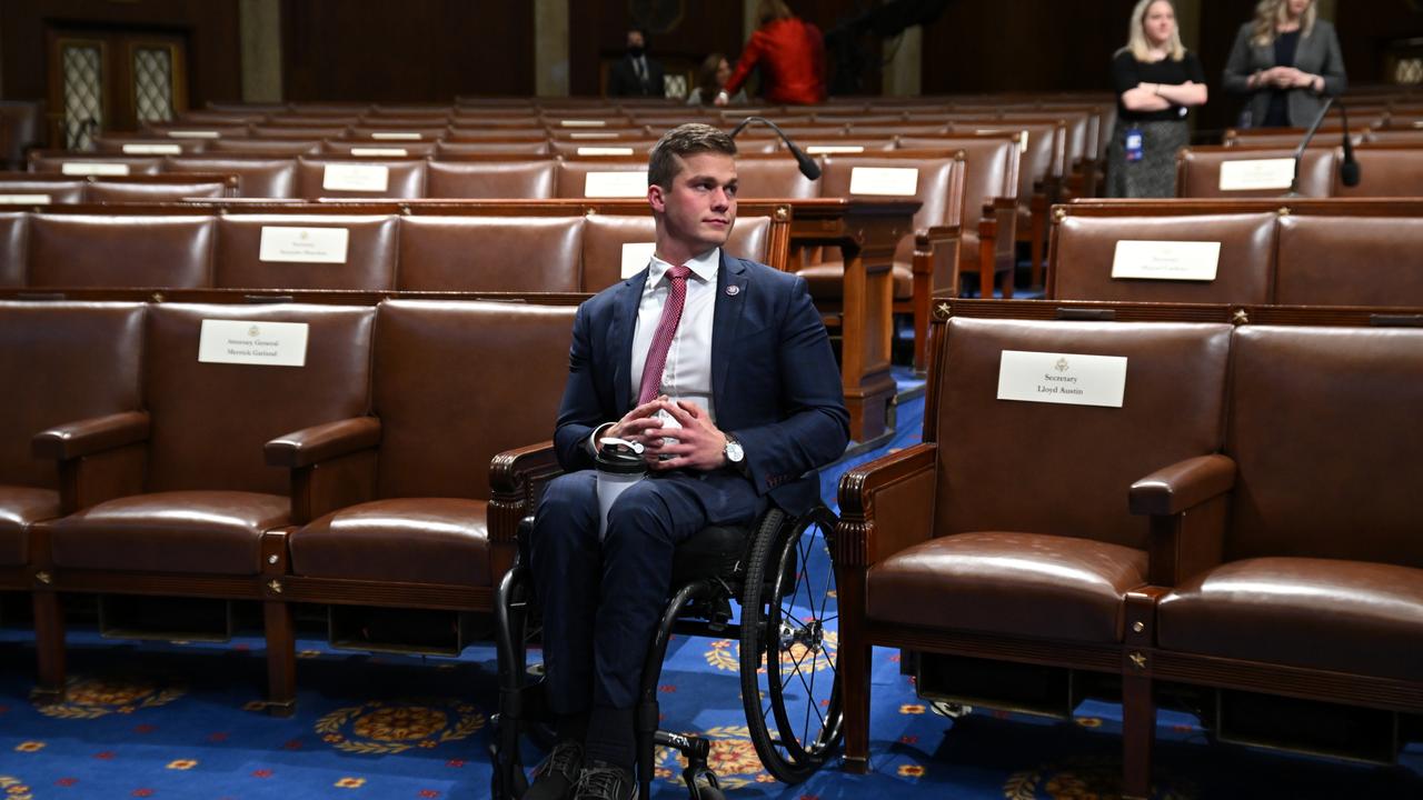 Mr Cawthorn had Trump’s endorsement, while Chuck Edwards ran on his track record in the state senate. Picture: Saul Loeb/AFP/Bloomberg via Getty Images.