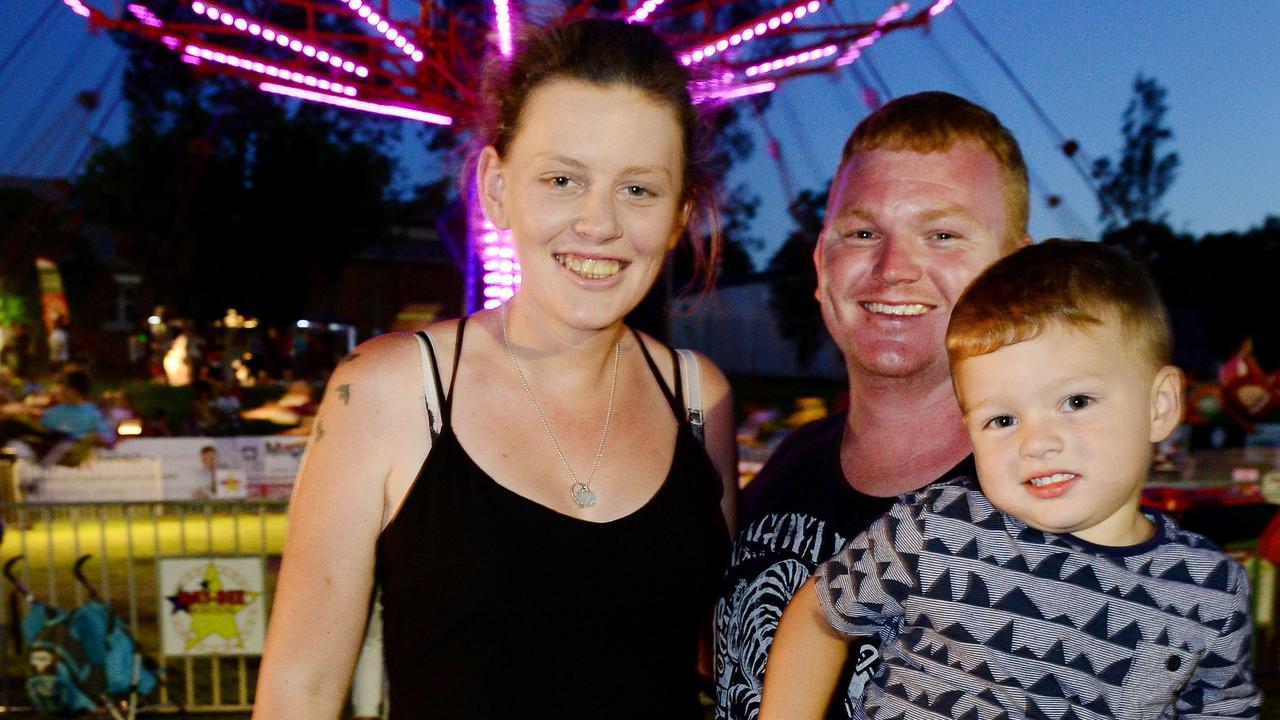 2015 Ipswich New Year's Eve at North Ipswich Reserve. Alex and Chris Fowke with Kai and Jayden. Photo: David Nielsen