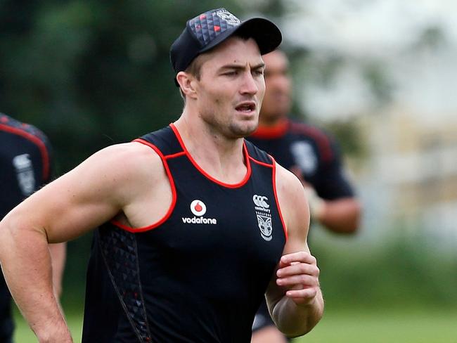 Kieran Foran, Vodafone Warriors NRL rugby league team during a training session at Mt Smart no3. Auckland, New Zealand. 29 November 2016. Copyright Image: William Booth / www.photosport.nz