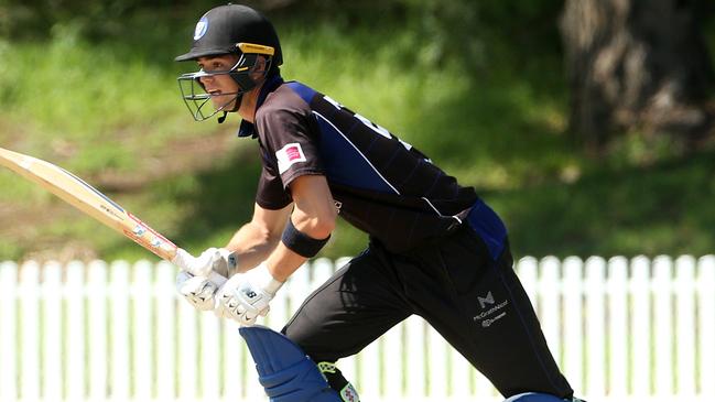 Fergus McKenna is one of Melbourne University’s star batsmen. Picture: Hamish Blair