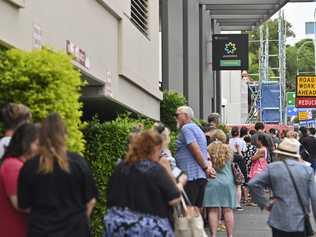 Centrelink Ipswich has been inundedated as dozens are left without work.