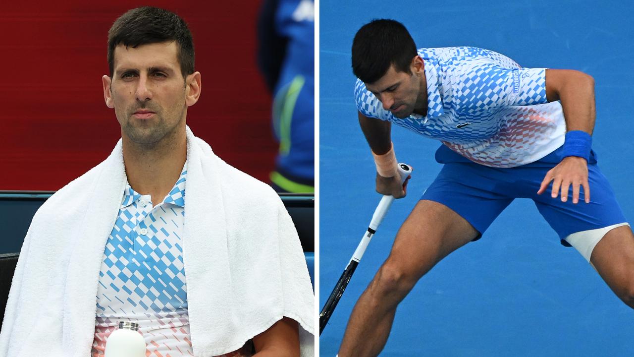 Novak Djokovic was sore and angry.