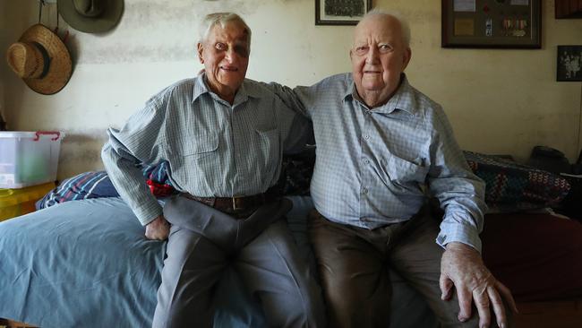 Grahame Tweedale and Fred From ready for the parade. Picture: Lyndon Mechielsen