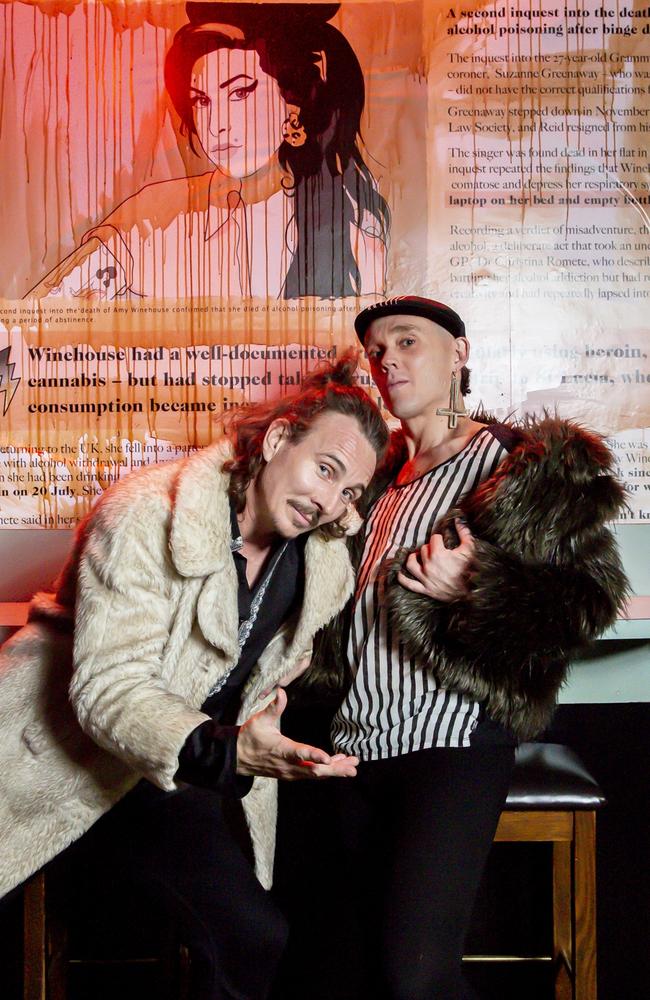 Mikey Cahill and Jessi Lewis at the opening of Hotel Animal Dive Bar & Grill. Picture: Sam Tabone