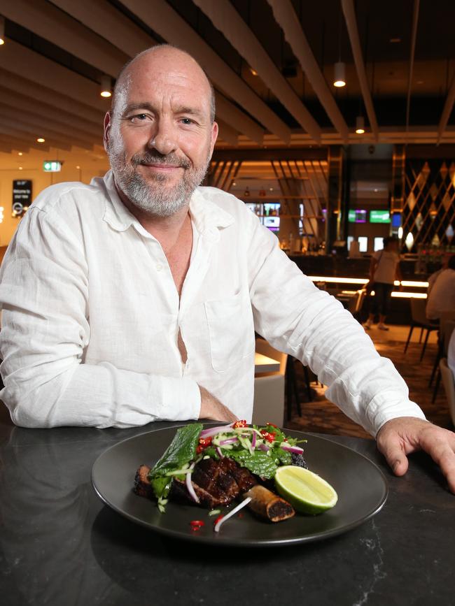 Chef Ty Bellingham runs Bankstown RSL's Salt restaurant. Picture: Richard Dobson