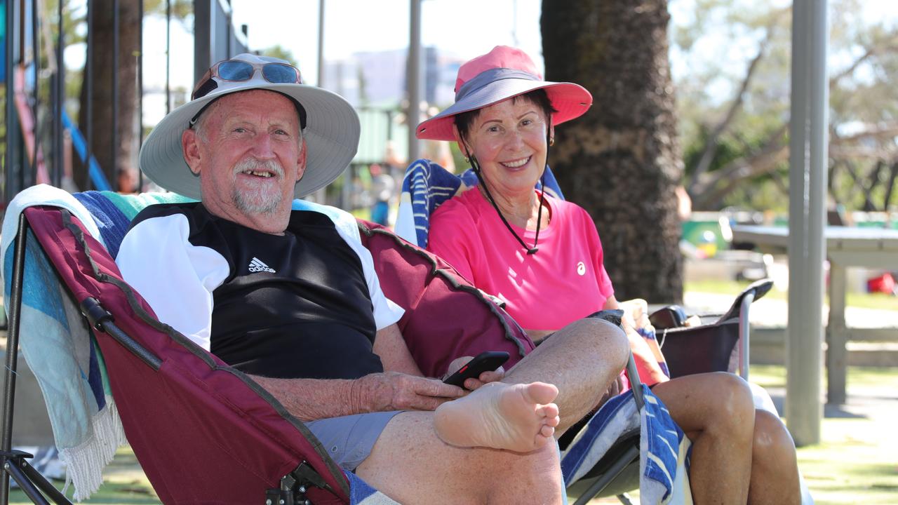 Relaxing are Alan and Janet Marsh of Molendinar. Picture Glenn Hampson