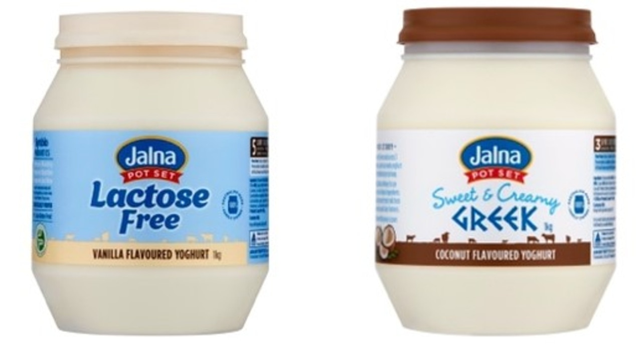 Jalna Dairy Foods Pty Ltd đang tiến hành thu hồi Jalna Lactose Free Vanilla, 1kg và Jalna Sweet &  Kem dừa Hy Lạp, 1kg.  Ảnh: Đã cung cấp