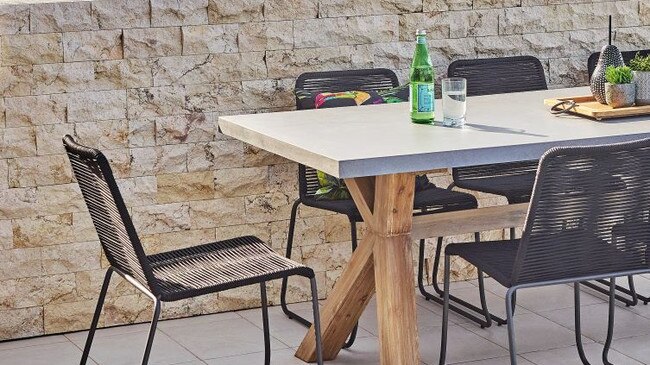 Harvey Norman Paso Dining Table with Sami Chairs look the goods and go the distance. Picture: Supplied.