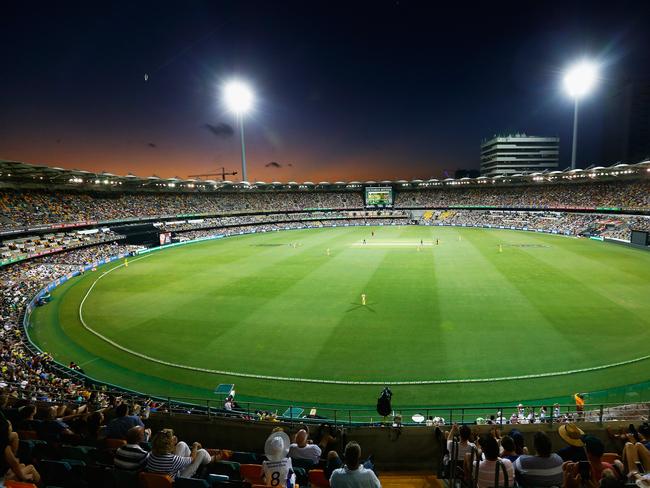 BRISBANE, AUSTRALIA - JANUARY 13:  General view  during game one of the One Day International series between Australia and Pakistan at The Gabba on January 13, 2017 in Brisbane, Australia.  (Photo by Jason O'Brien - CA/Cricket Australia via Getty Images/Getty Images)
