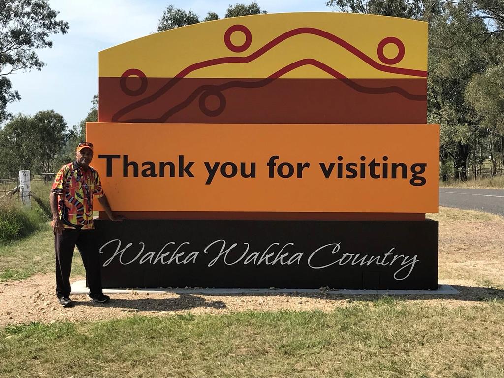 Cherbourg Aboriginal Shire Council unveils a new sign welcoming people to the historical township.