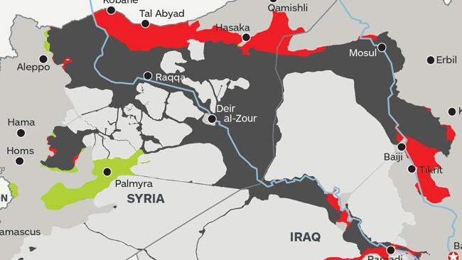 ISIS: Map shows terrorists have lost 14% of territory in 2015 | news ...